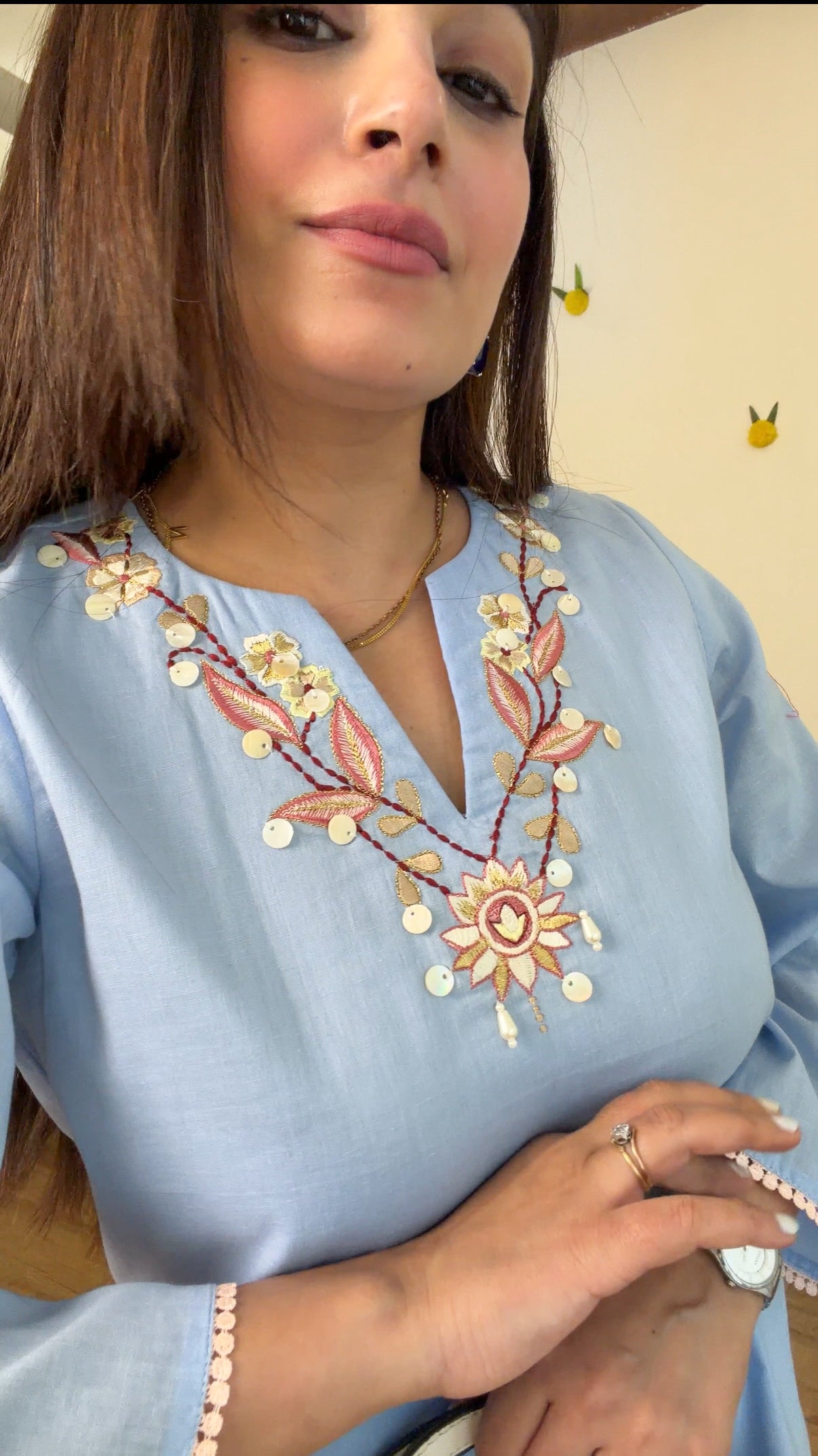 Sky Blossom Kurta Set