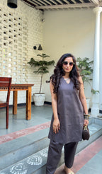 Mocha Ease Kurta Set