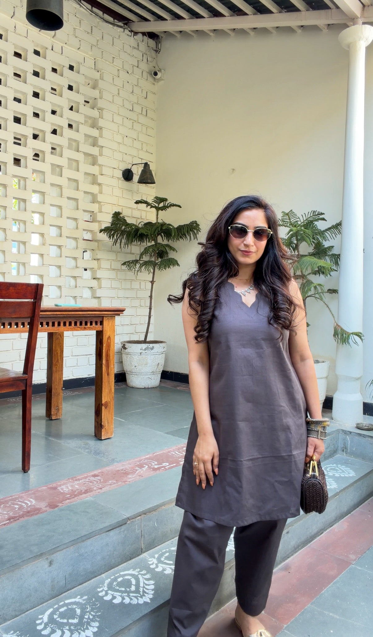 Mocha Ease Kurta Set