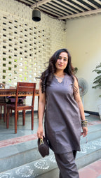 Mocha Ease Kurta Set