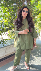 Olive Bloom Co-ord Set