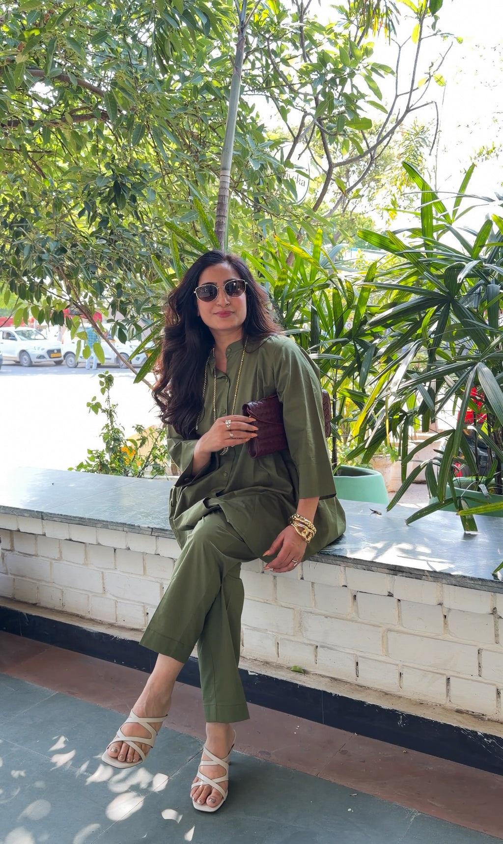 Olive Bloom Co-ord Set