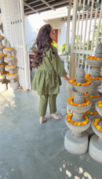 Olive Bloom Co-ord Set