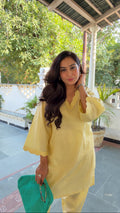 Butter Yellow Kurta Set