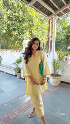 Butter Yellow Kurta Set