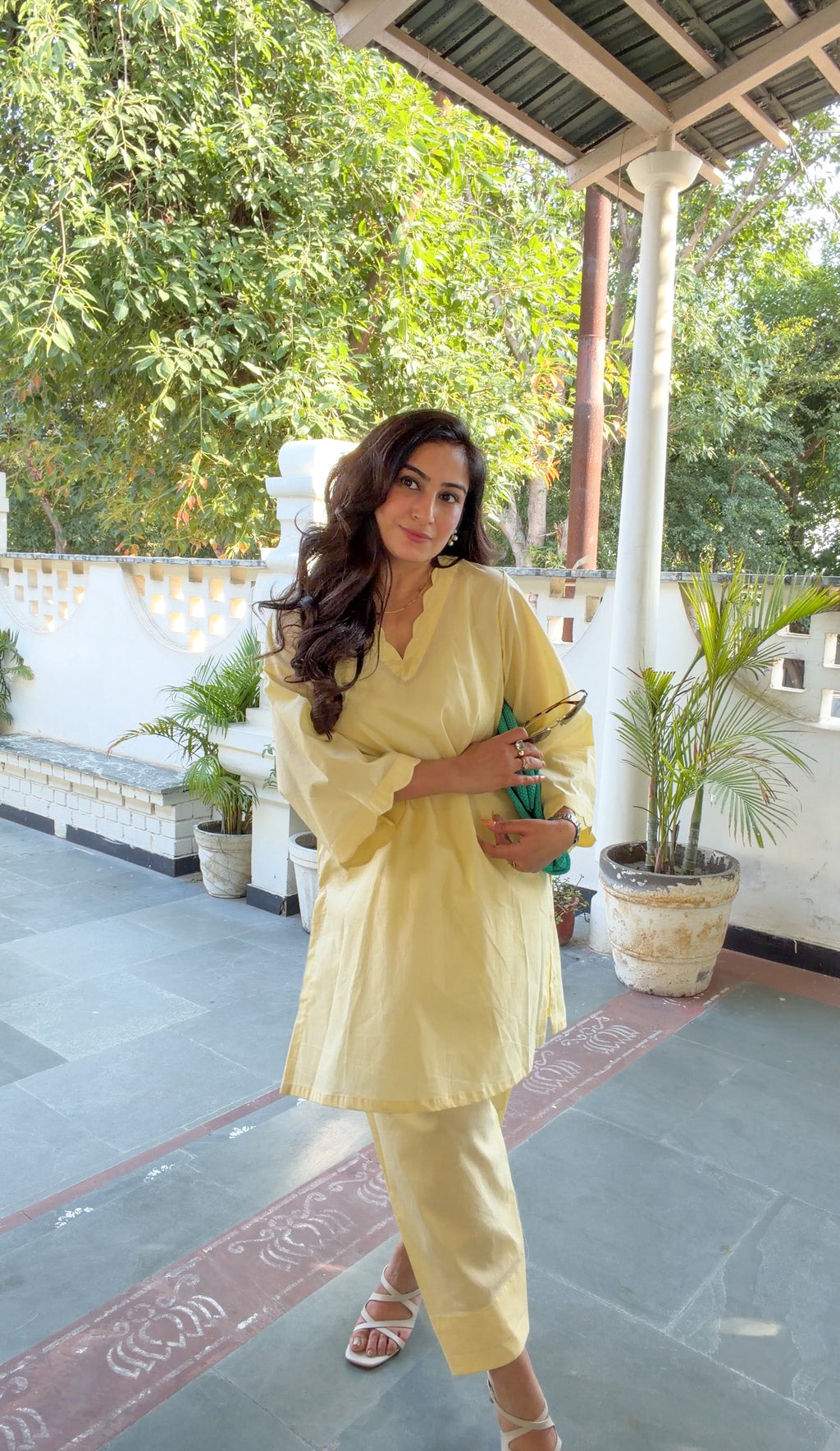Butter Yellow Kurta Set