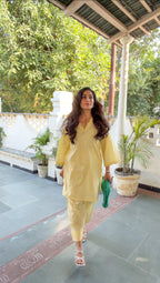Butter Yellow Kurta Set
