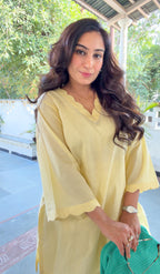 Butter Yellow Kurta Set