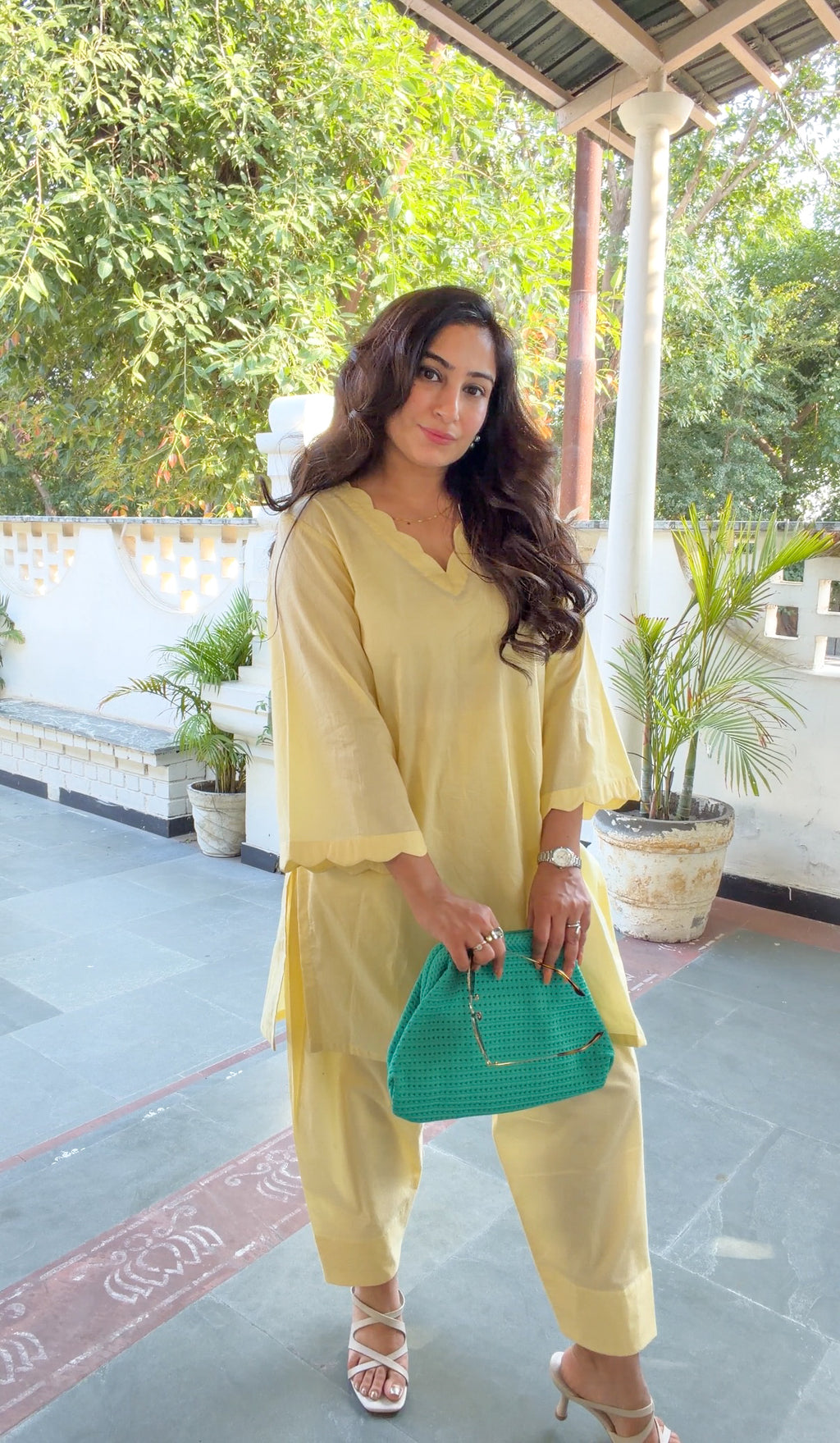 Butter Yellow Kurta Set