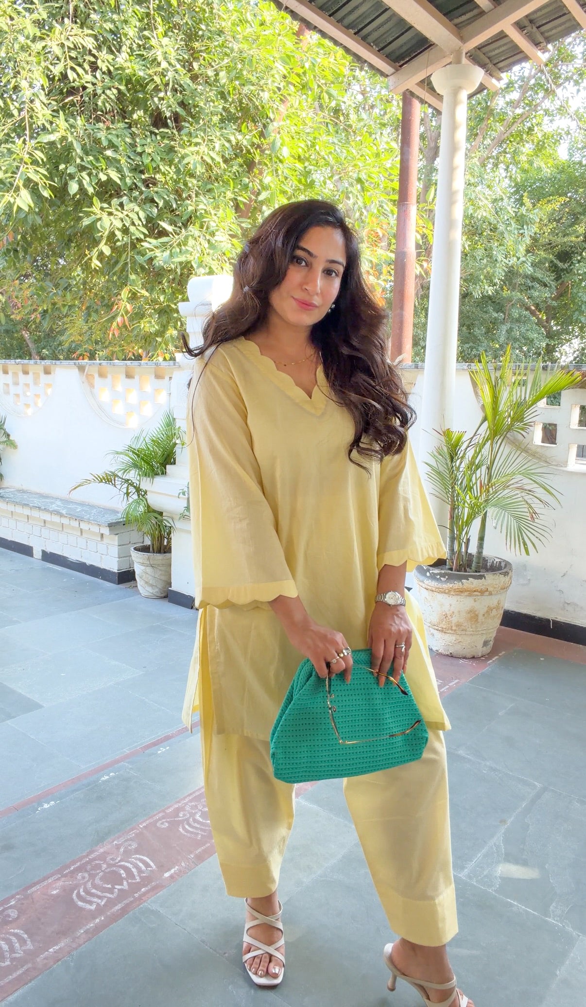 Butter Yellow Kurta Set