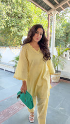 Butter Yellow Kurta Set