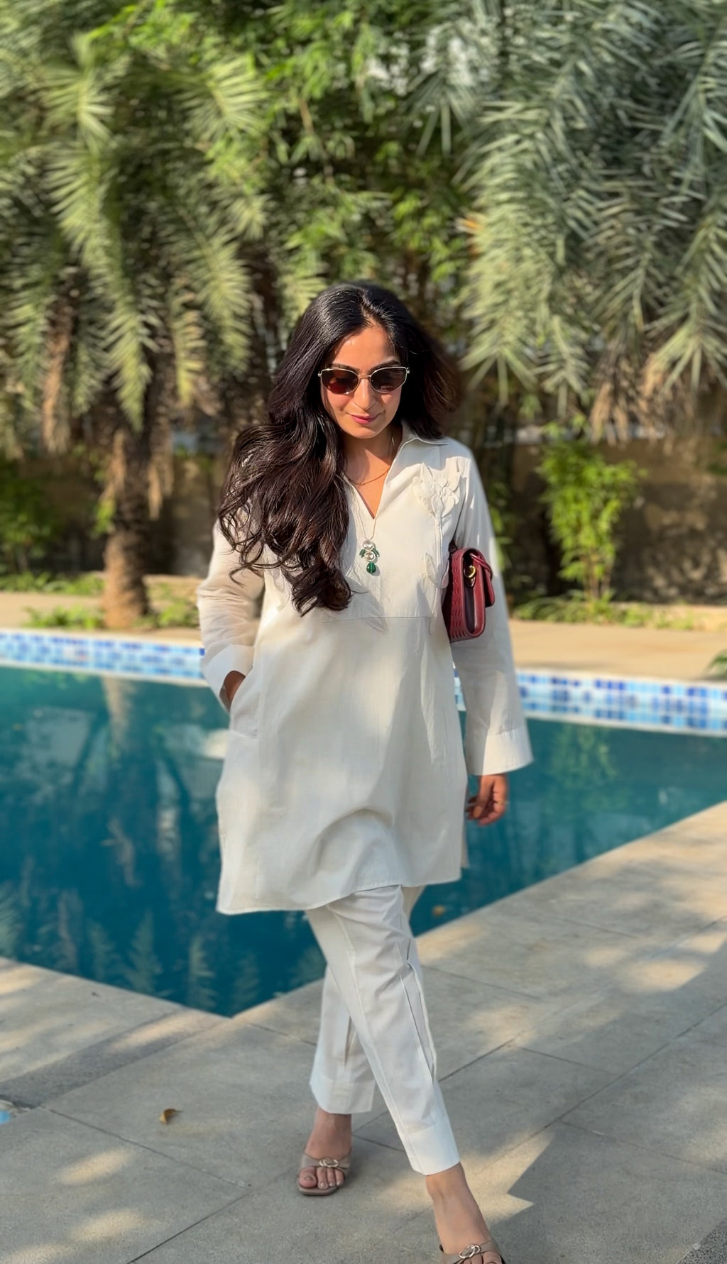 Ivory Bloom Kurta Set
