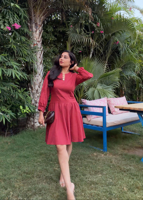 Crimson Day Dress