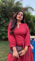 Crimson Day Dress