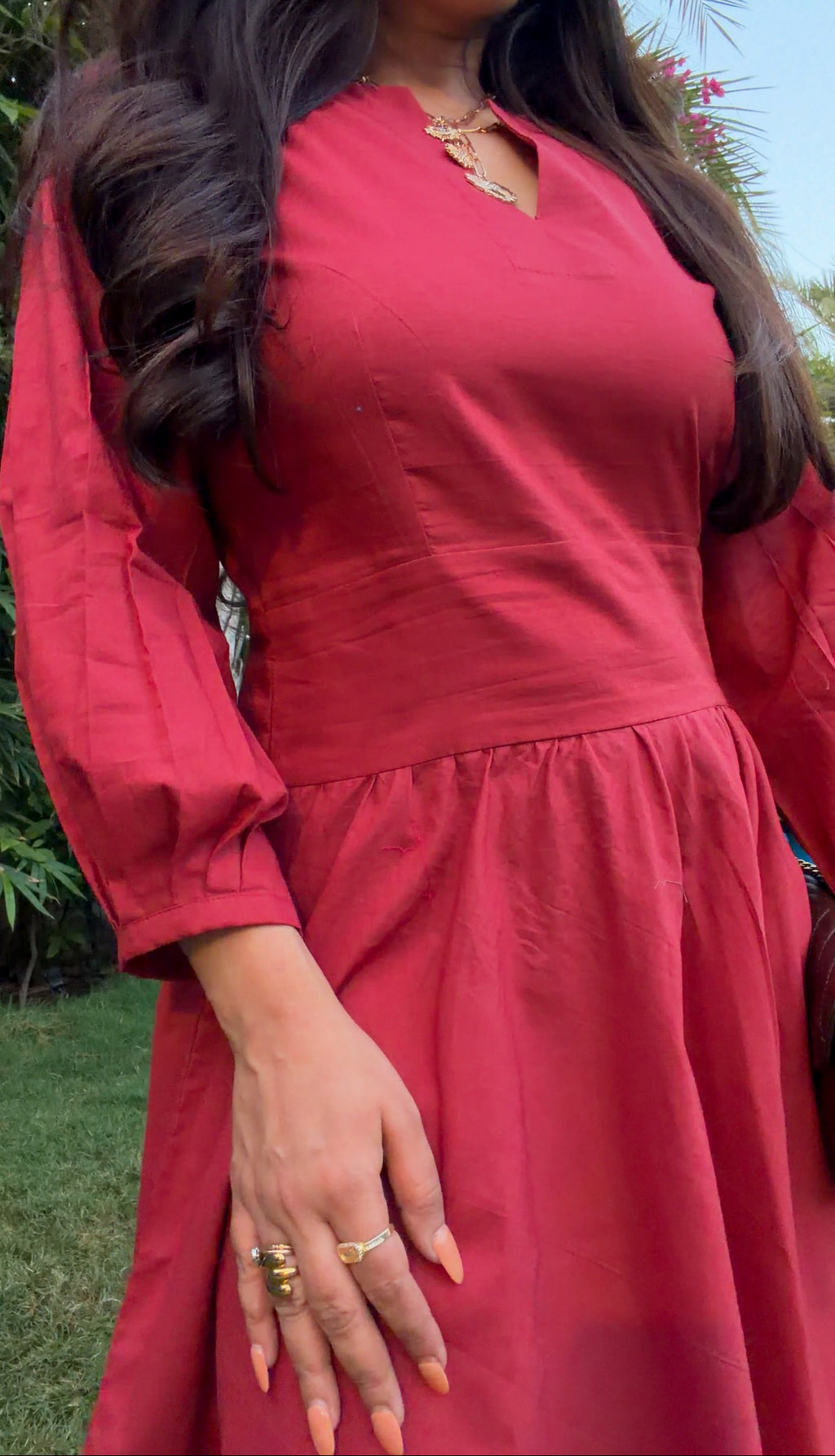 Crimson Day Dress