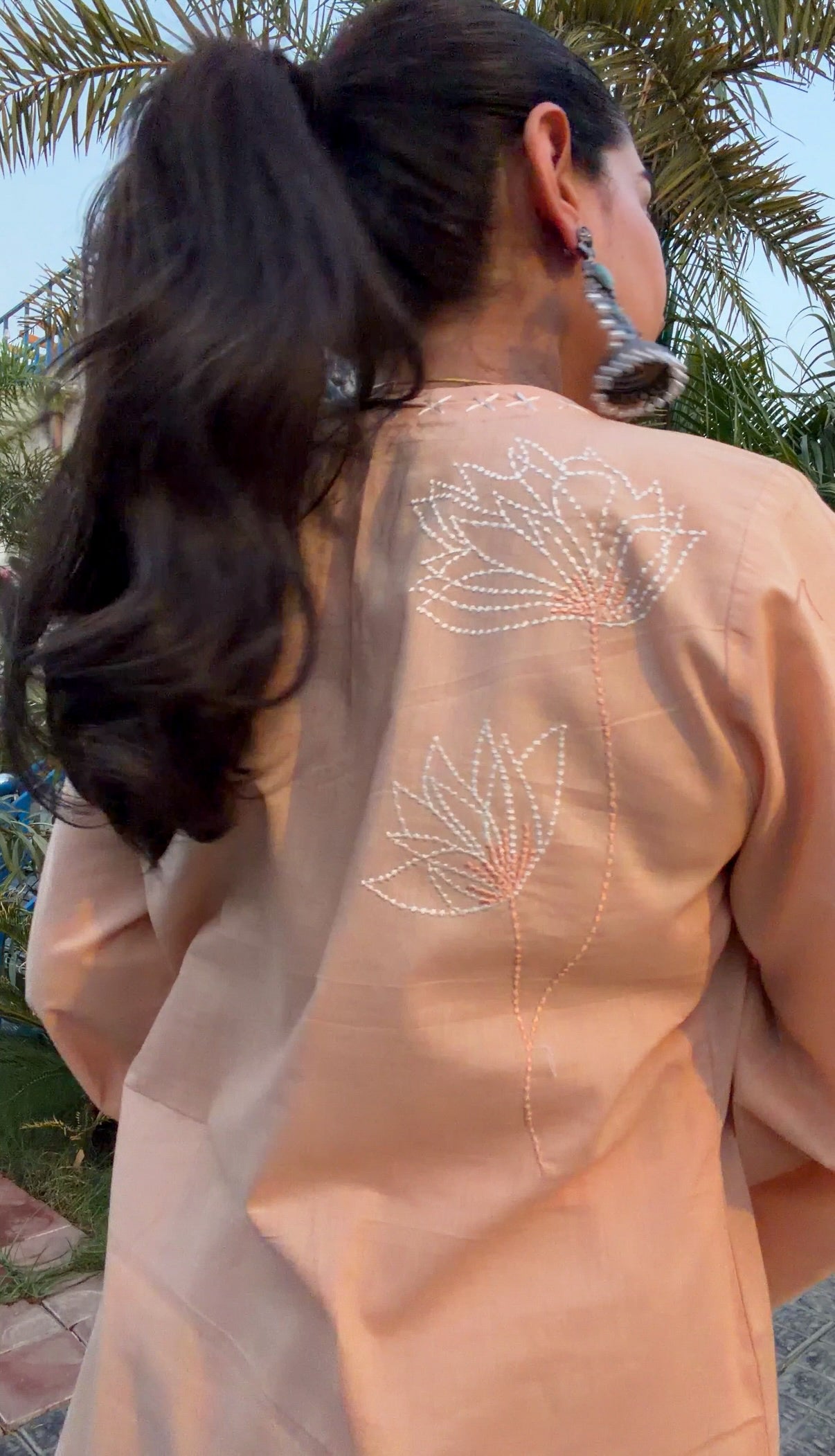 Peach Dune Kurta Set