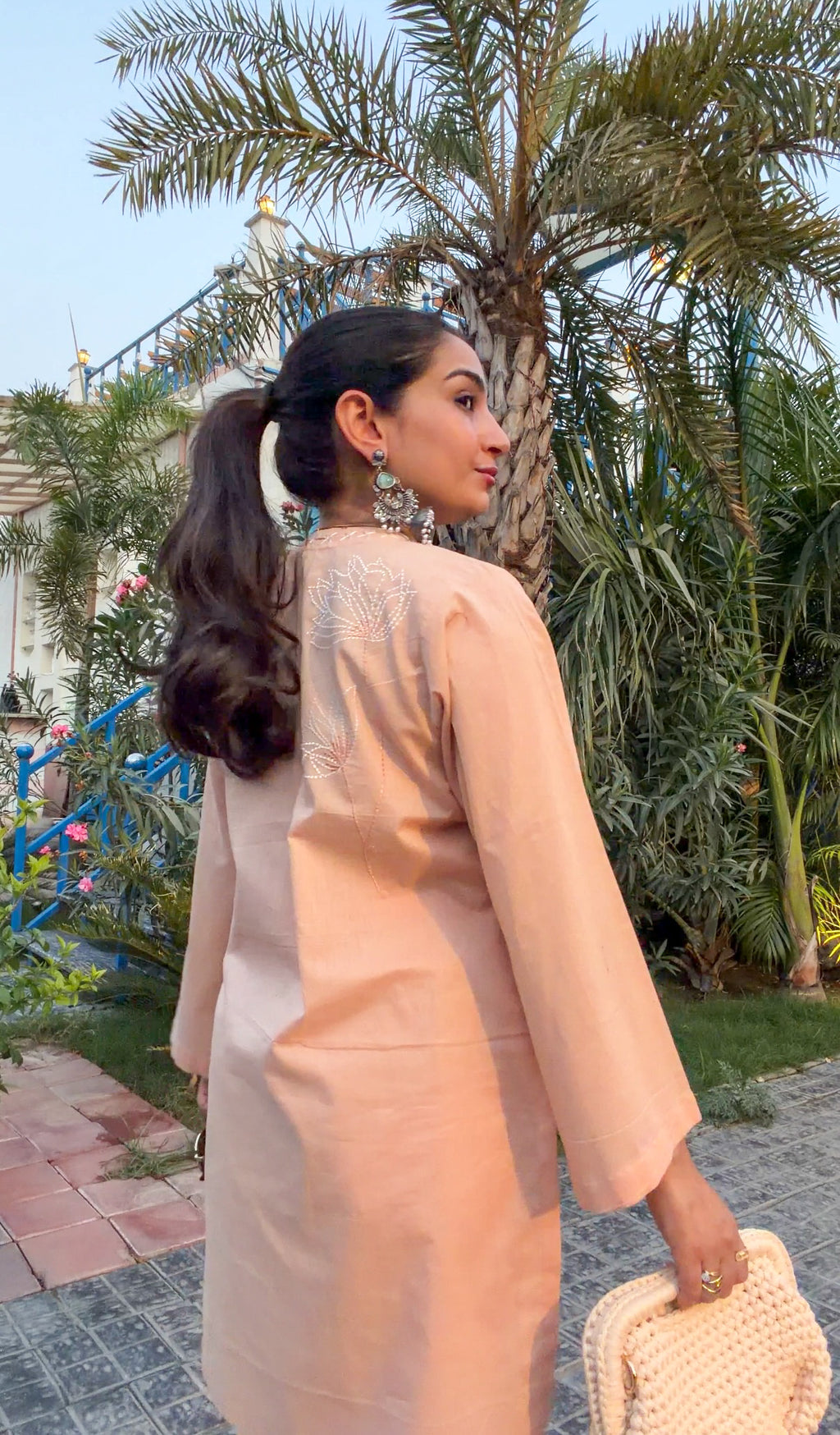Peach Dune Kurta Set