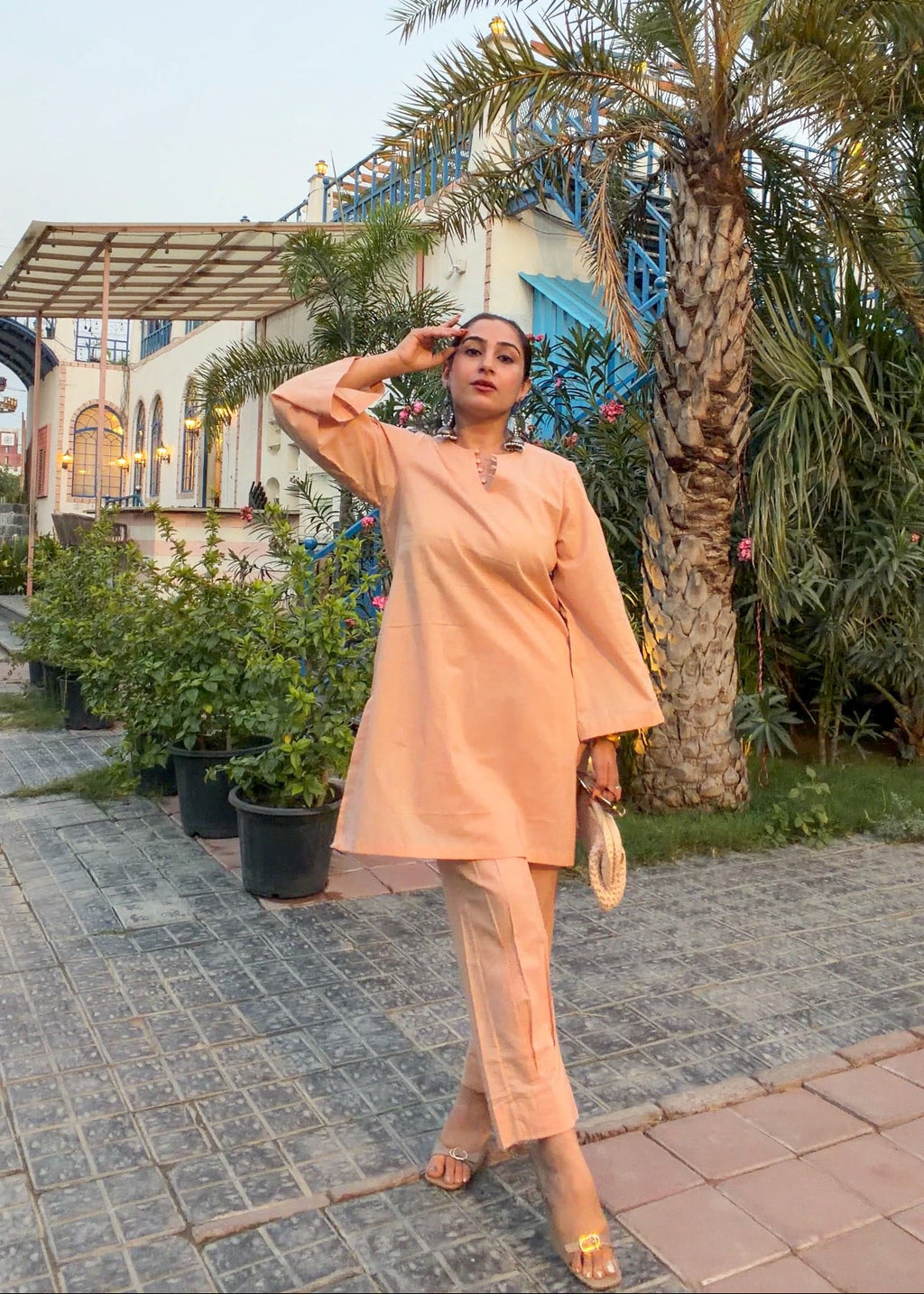 Peach Dune Kurta Set