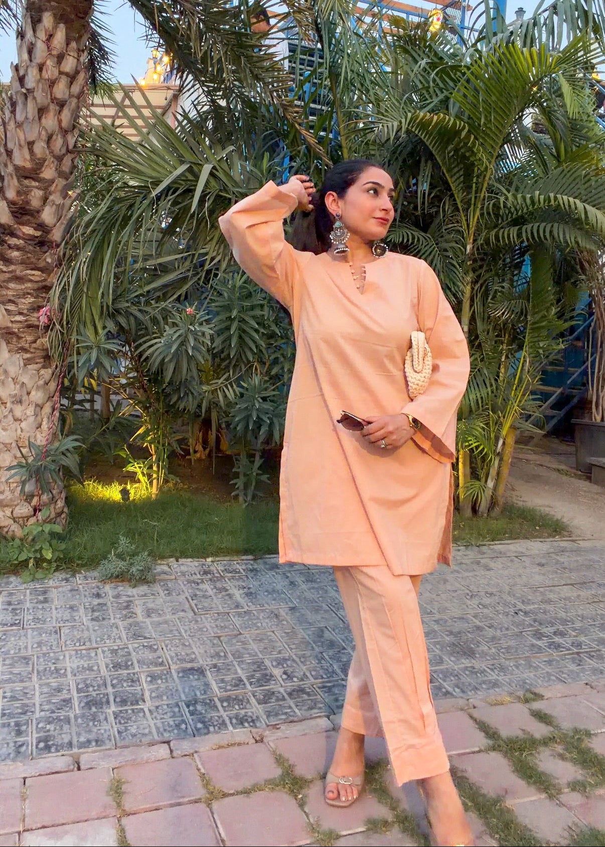 Peach Dune Kurta Set