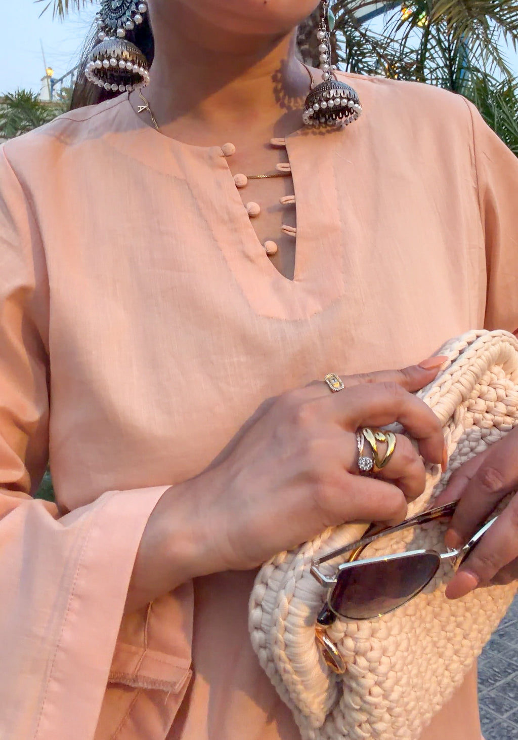 Peach Dune Kurta Set