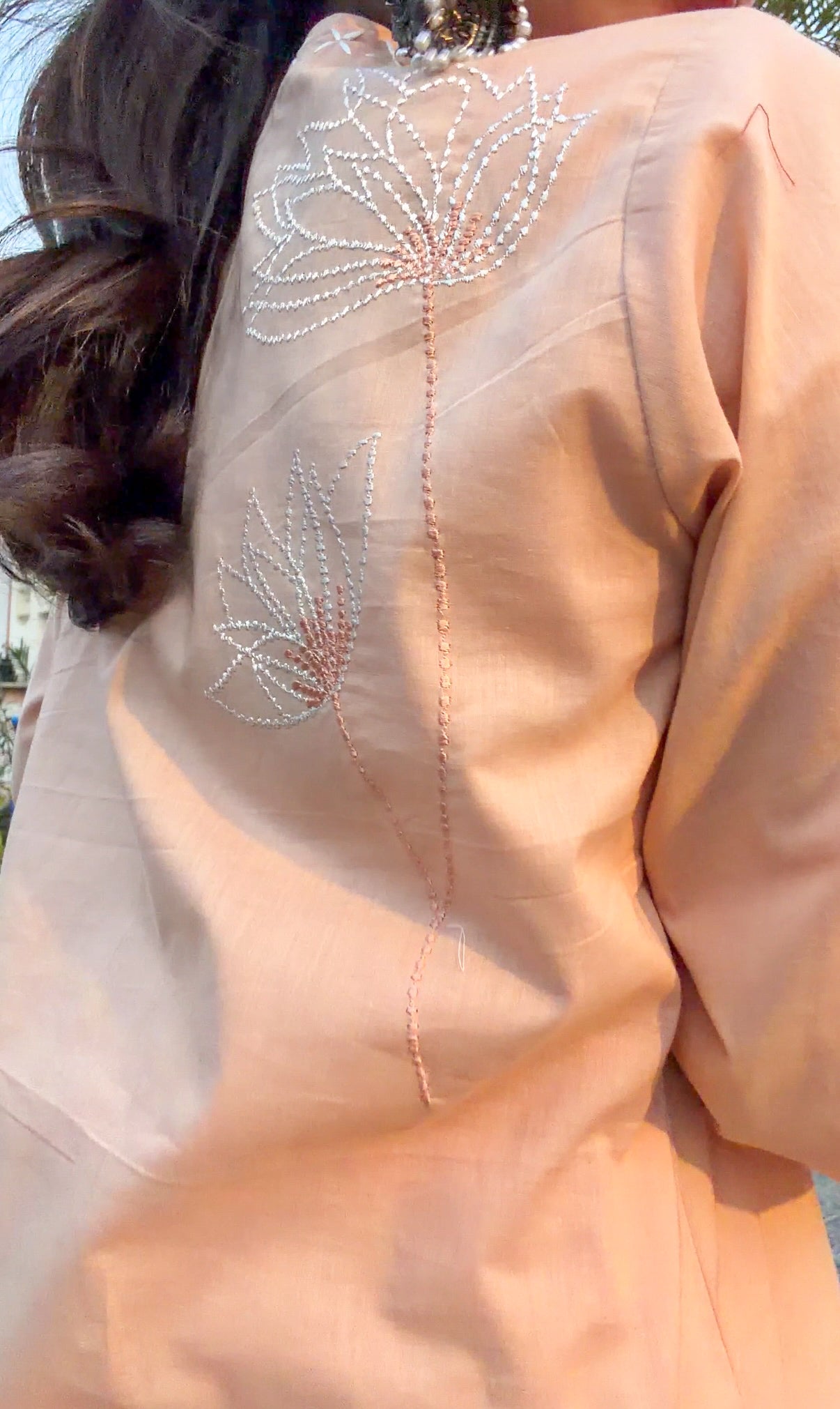 Peach Dune Kurta Set