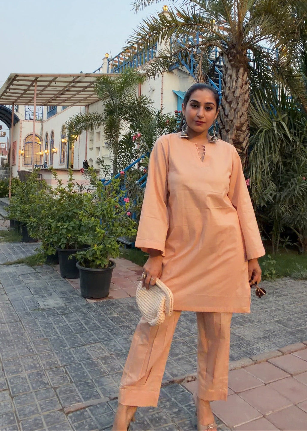 Peach Dune Kurta Set