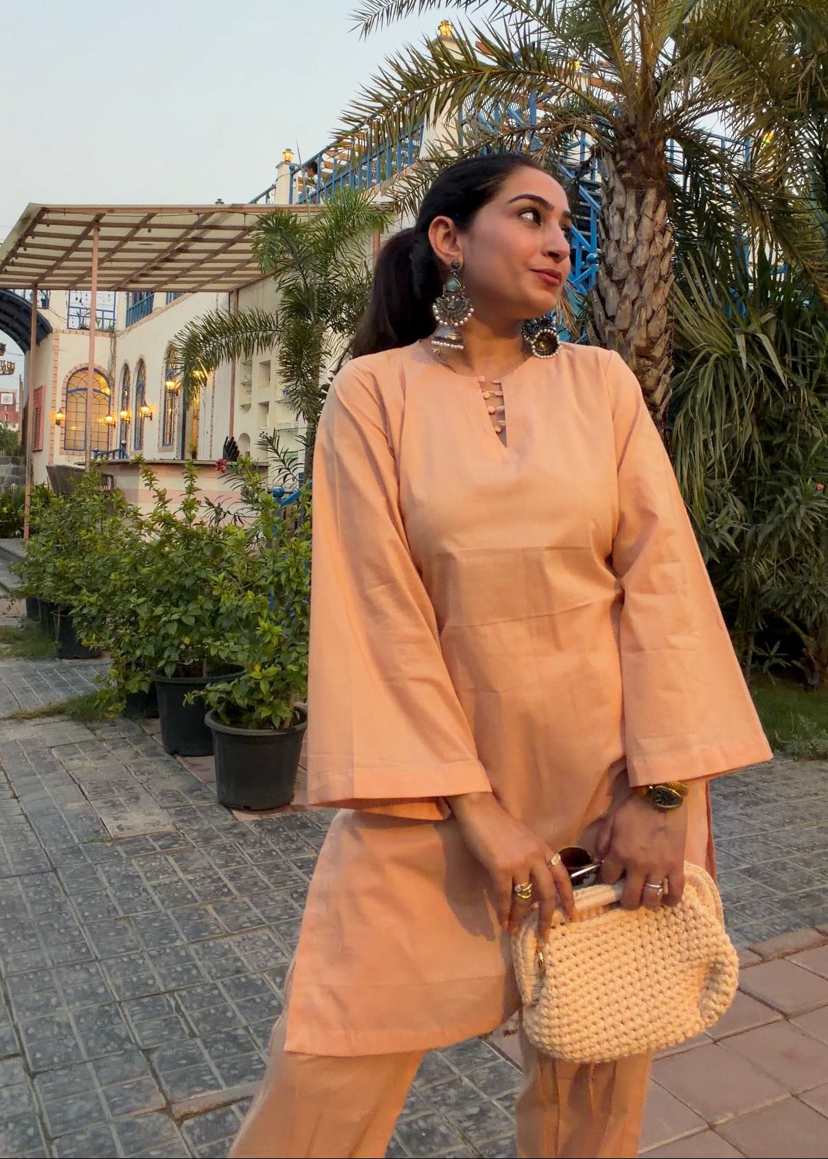 Peach Dune Kurta Set