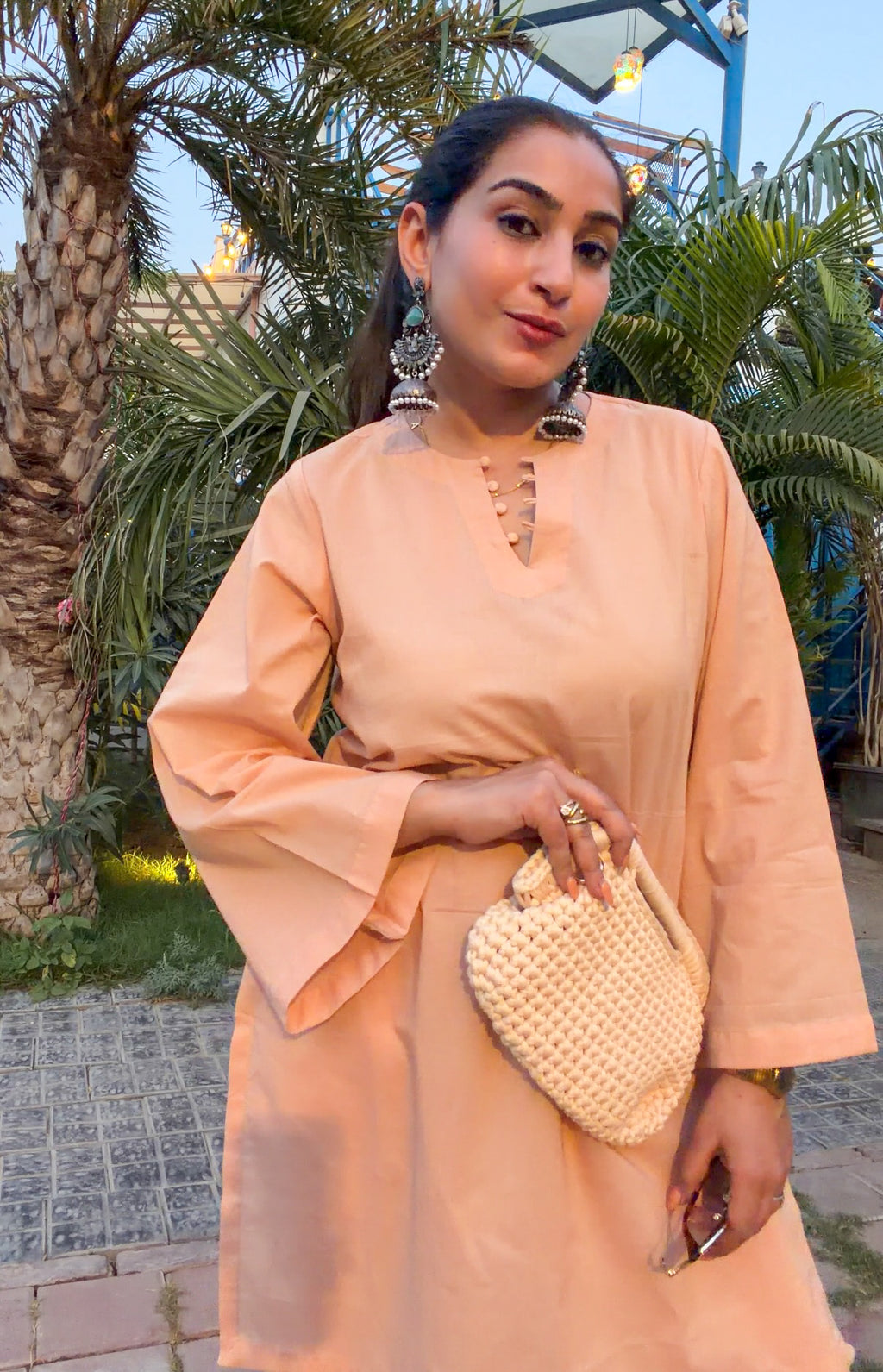 Peach Dune Kurta Set