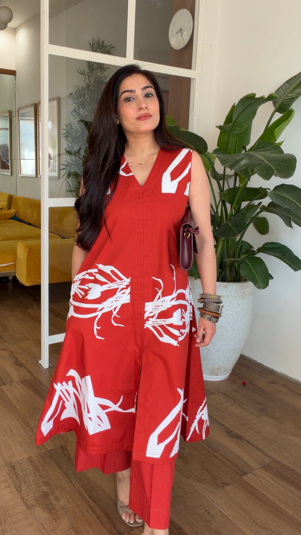 Crimson Muse Kurta Set