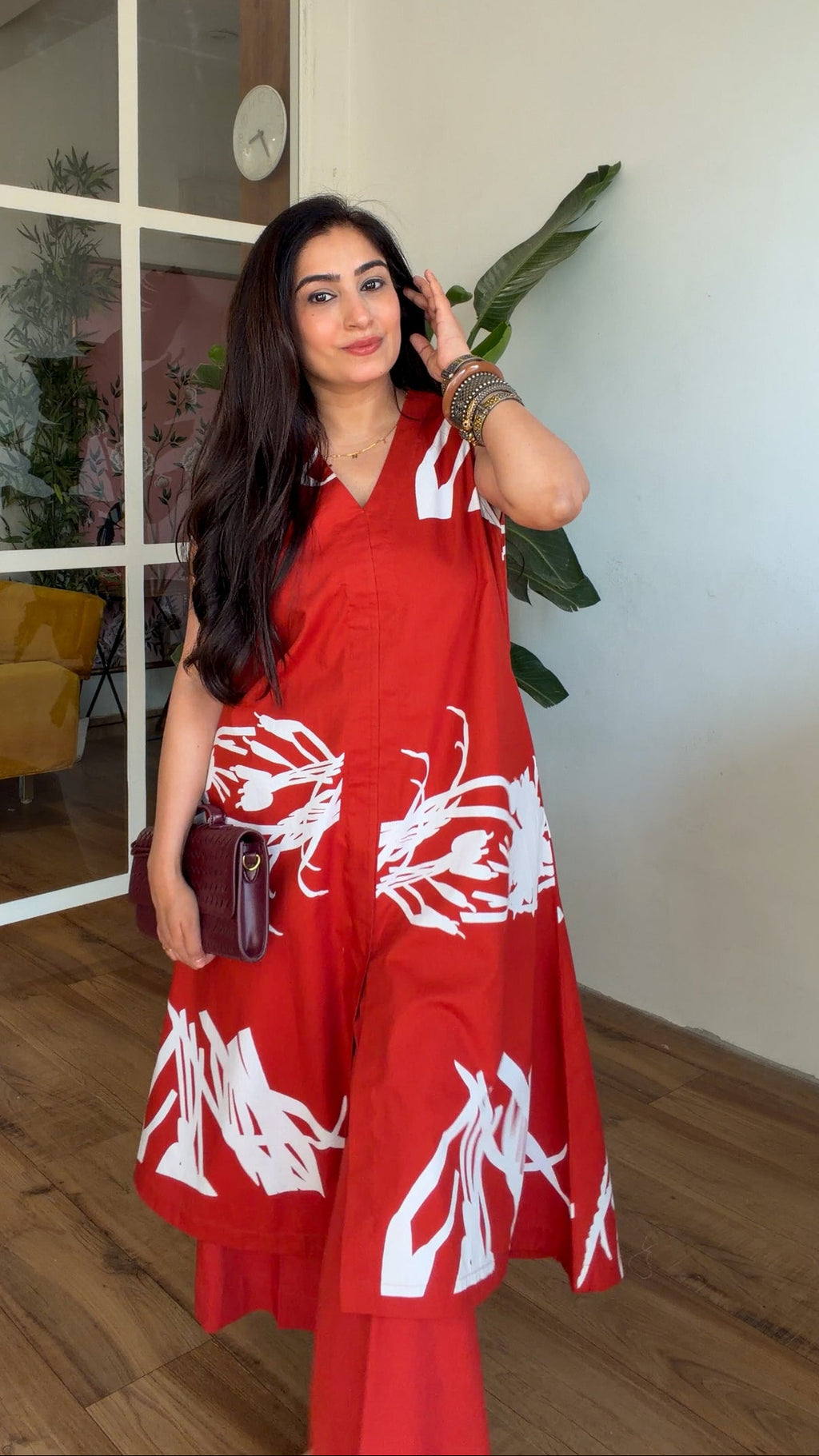 Crimson Muse Kurta Set
