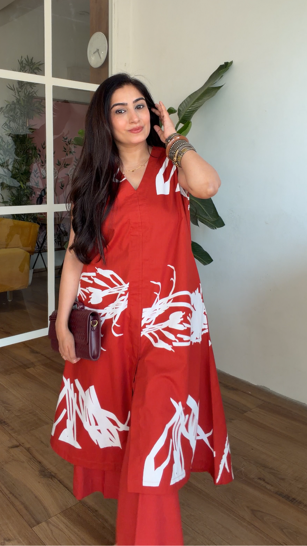 Crimson Muse Kurta Set