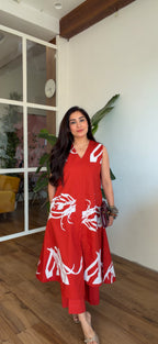 Crimson Muse Kurta Set