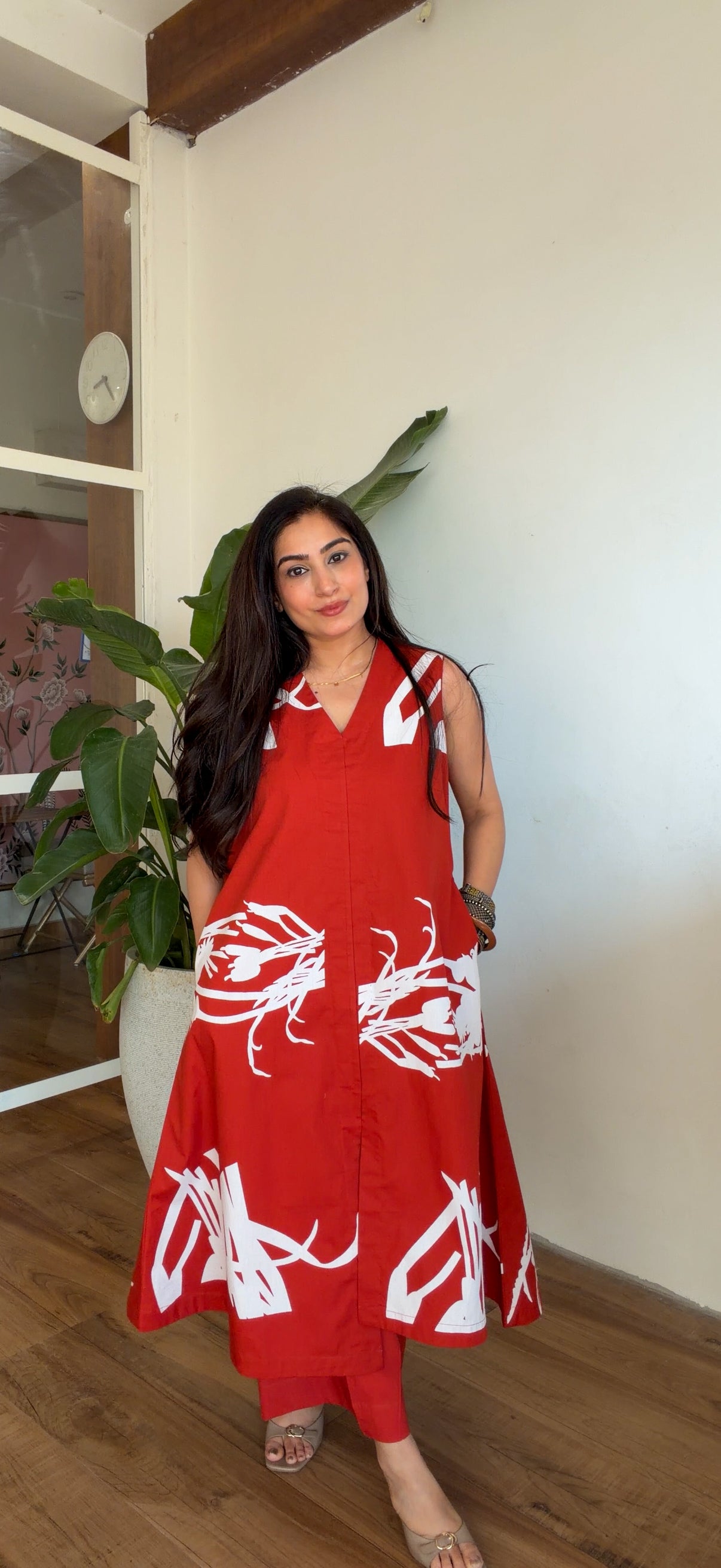 Crimson Muse Kurta Set