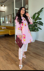 Rose Floral Kurta Set