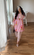 Rose Floral Kurta Set