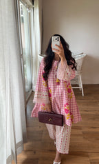 Rose Floral Kurta Set