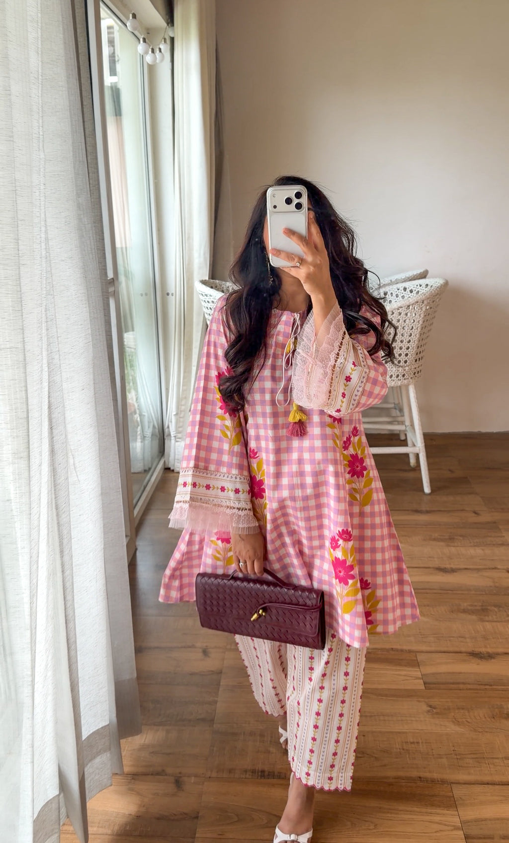 Rose Floral Kurta Set