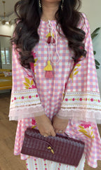 Rose Floral Kurta Set