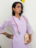 Lavender Bloom Kurta Set