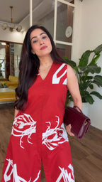 Crimson Muse Kurta Set