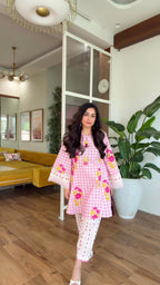 Rose Floral Kurta Set